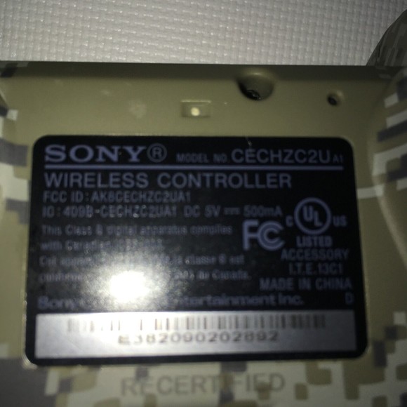 Sony PlayStation 3 PS3 Urban Camouflage Controller OEM DualShock 3 Camo UNTESTED - Picture 3 of 3